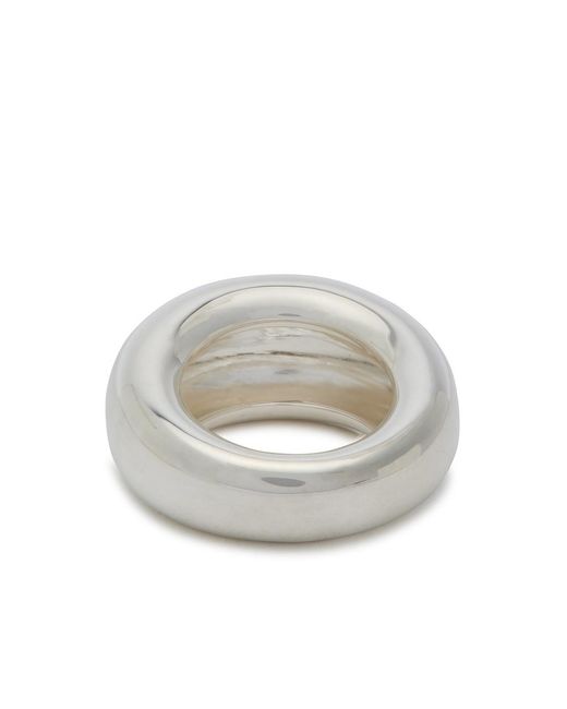 Nina Gordon White Puff Sterling Ring