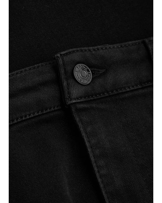FRAME Black The Reboot Boot-Leg Jeans