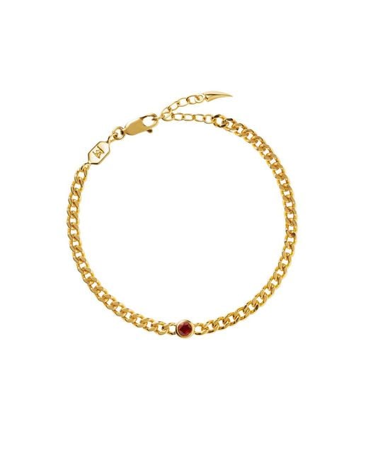 Missoma Metallic January Birthstone 18Kt Vermeil Bracelet