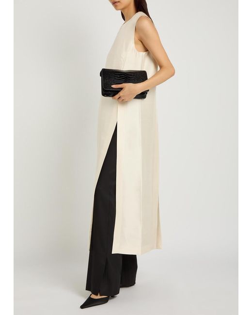 Heirlome White Zoey Slubbed Silk Top
