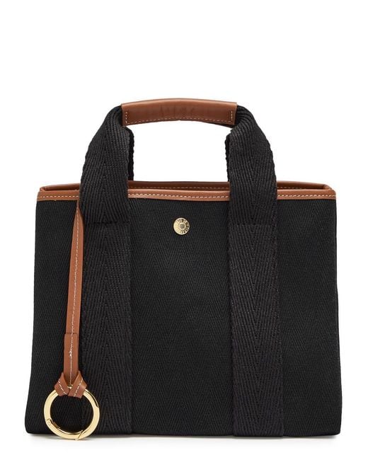 Rue de Verneuil Black Traversée S Verneuil Canvas Tote Bag