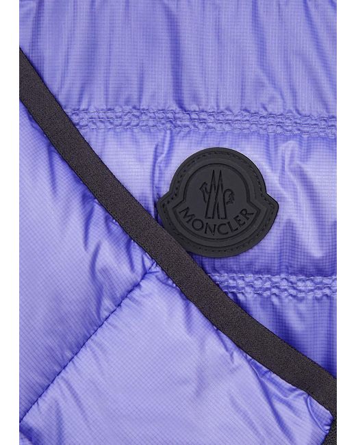Moncler Purple Lautaret Quilted Shell Gilet for men