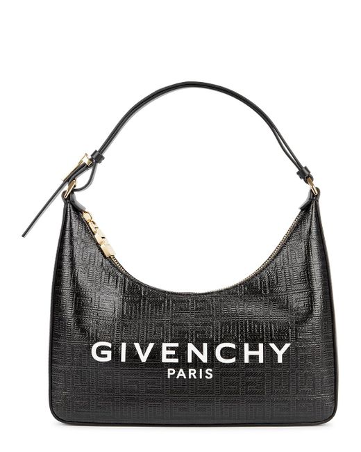 Givenchy Moon Cut Out Small Black Leather Shoulder Bag Lyst