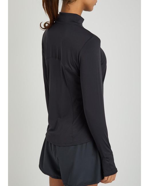 Tala Blue Ultralite Half-Zip Stretch-Jersey Gym Top