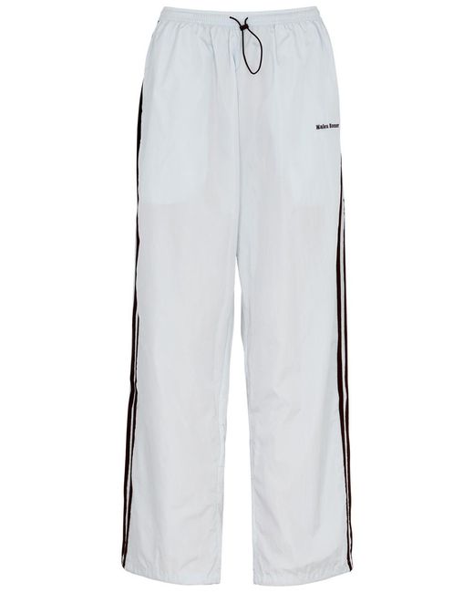 Adidas White X Wales Bonner Logo-embroidered Nylon Track Pants