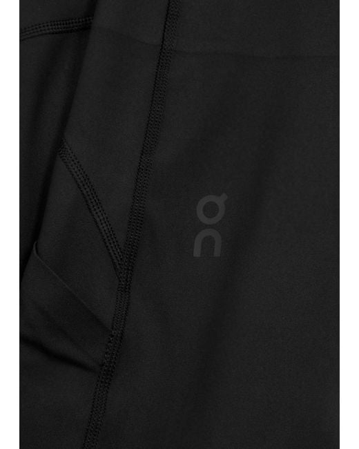 On Shoes Black Movement Stretch-Jersey Shorts