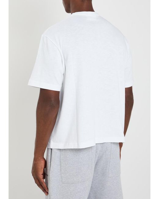MKI Miyuki-Zoku White Slub Cotton T-Shirt for men