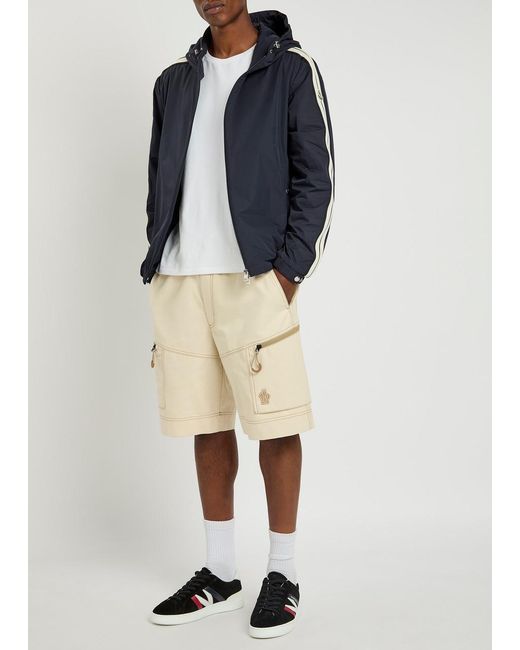Moncler Blue Olan Hooded Shell Jacket for men