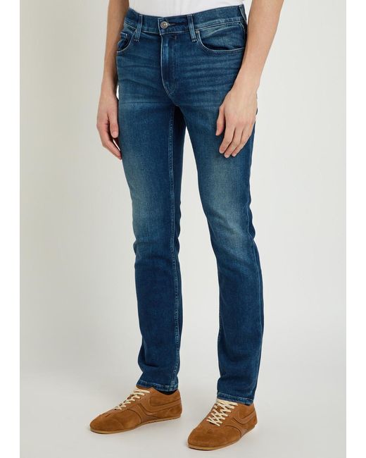 PAIGE Blue Lennox Slim-Leg Jeans for men