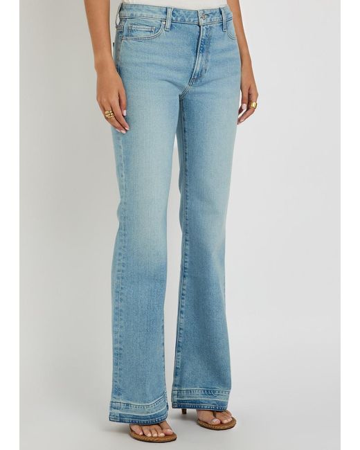 PAIGE Blue Sofia Flared-Leg Jeans