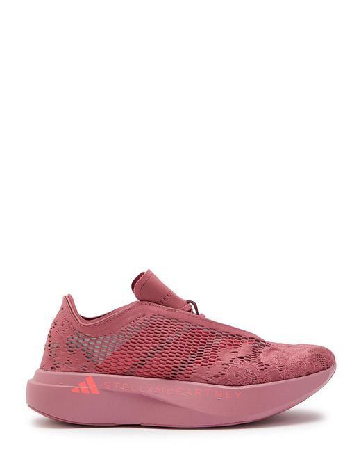 Stella McCartney Pink Adidas X Adizero Mesh-Knit Sneakers