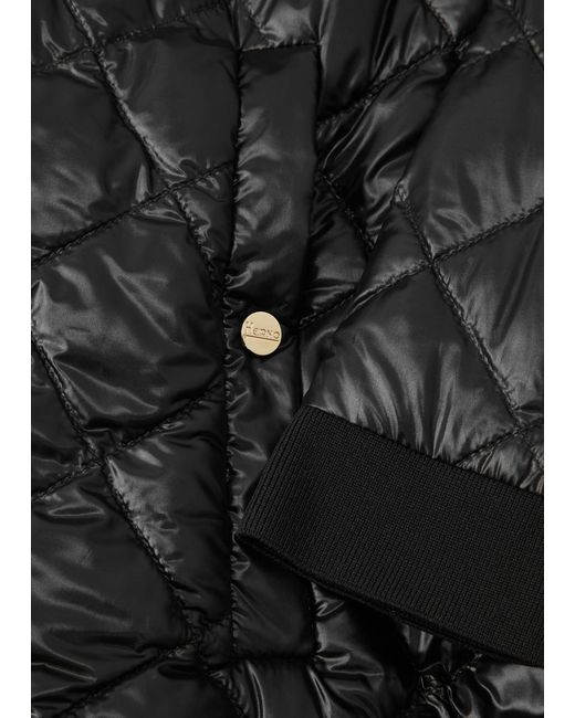 Herno Black Diamond-quilted Shell Jacket
