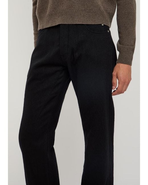Rick Owens Blue Kurdt Cotton And Wool-Blend Jeans for men