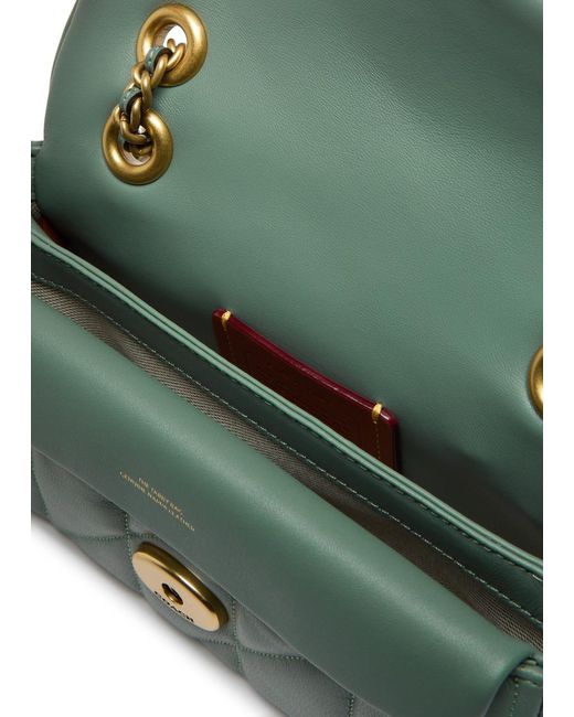 COACH Green Tabby 20 Quilted Leather Shoulder Bag