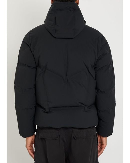 Moncler Blue Angren Hooded Padded Quilted Shell Ski Jacket for men