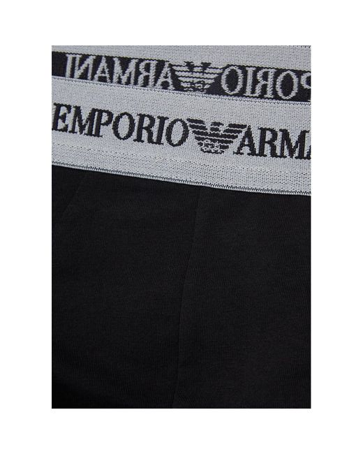 Emporio Armani Gray Stretch-Cotton Briefs for men