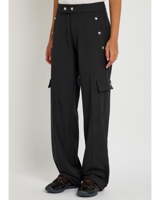 Wales Bonner Blue Adidas X Embellished Stretch-Twill Trousers