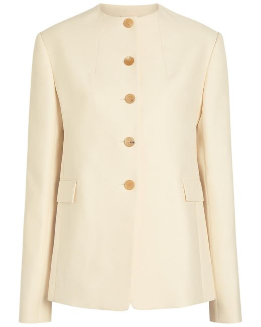 Khaite Natural Jameson Wool-Blend Jacket