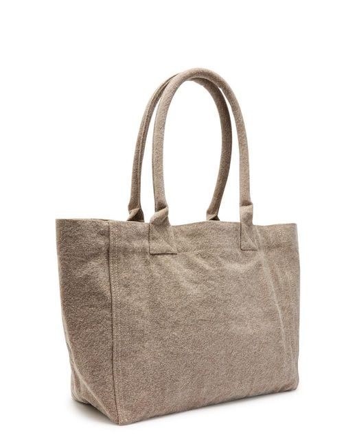Isabel Marant Natural Yenky Logo Canvas Tote