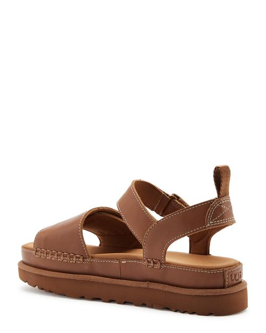 Ugg Brown Goldenstar Leather Sandals