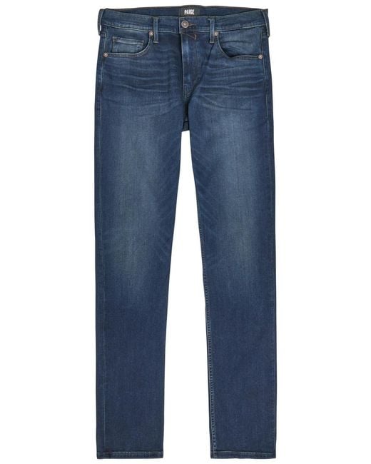 PAIGE Blue Lennox Slim-Leg Denim Jeans for men