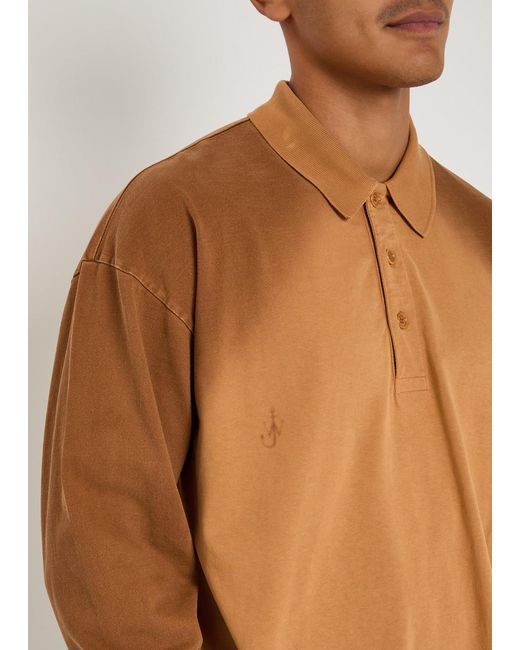J.W. Anderson Brown Cotton Rugby Shirt for men