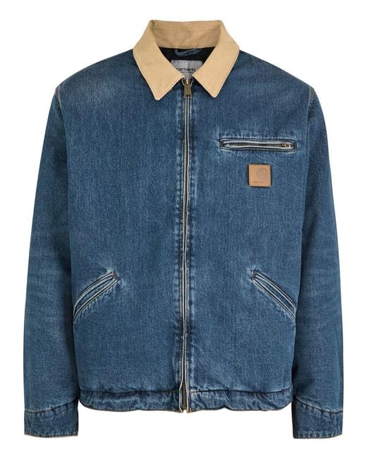 Carhartt Blue Clapton Denim Jacket for men