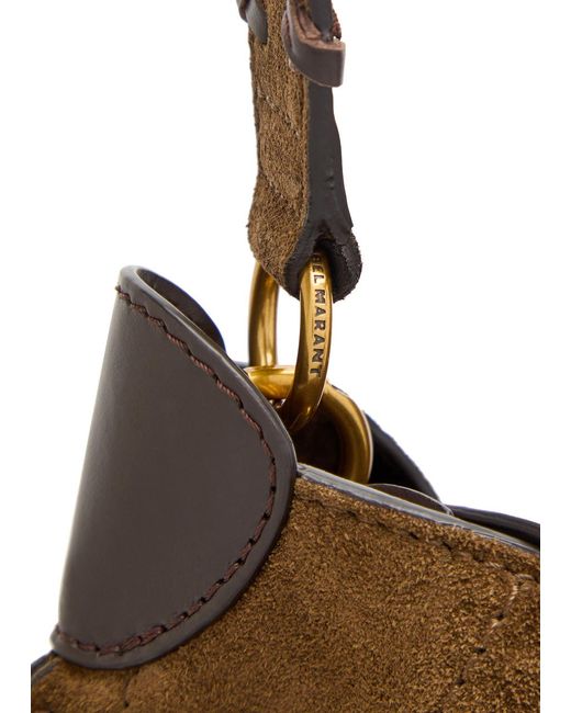 Isabel Marant Brown Oskan Hobo Suede Shoulder Bag