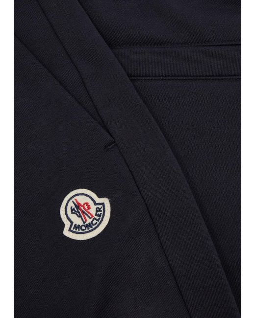 Moncler Blue Logo Cotton Sweatpants for men