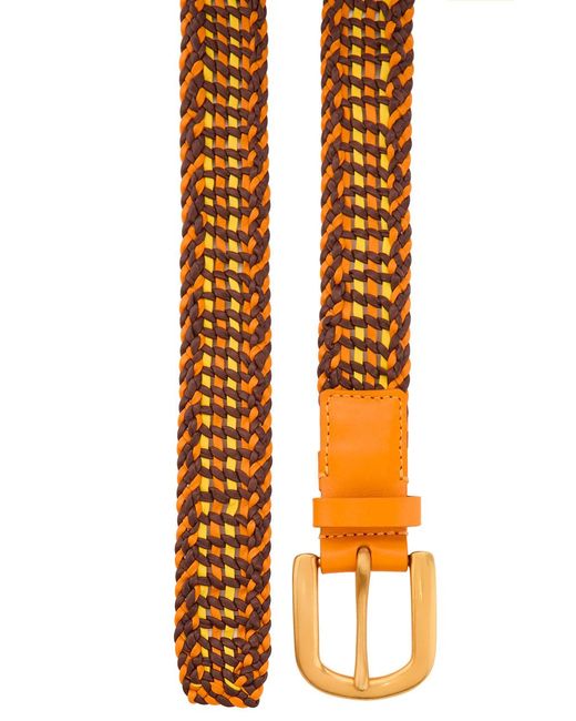 Gabriela Hearst Brown Sam Woven Leather Belt