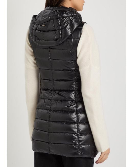 Herno Black Hooded Shell Gilet