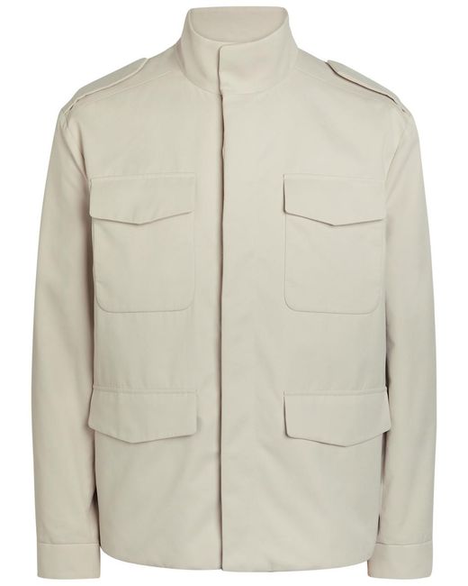 Tod's Natural High-Neck Woven Jacket for men