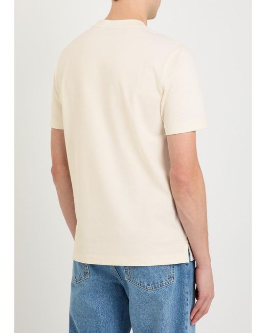 Boss Natural Crew-Neck Fine-Knit Cotton T-Shirt for men