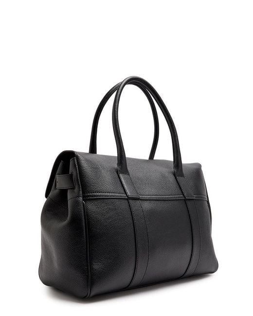 Mulberry Black Bayswater Classic Small Grained Leather Tote