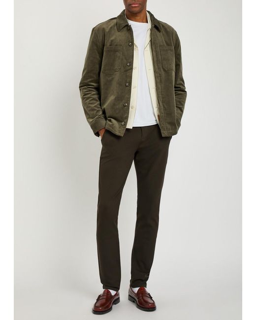 PAIGE Gray Stafford Slim-Leg Jersey Trousers for men