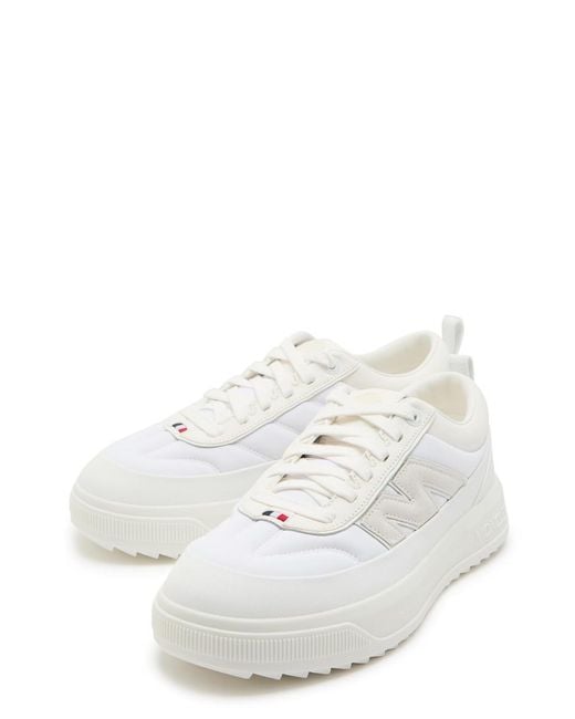 Moncler White Altive Quilted Leather Sneakers for men