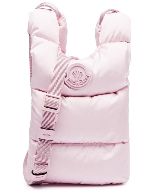 Moncler Pink Legere Small Quilted Shell Cross-body Bag