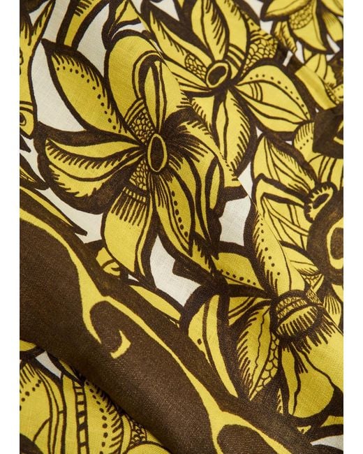 ALÉMAIS White Mona Printed Hemp Shirt
