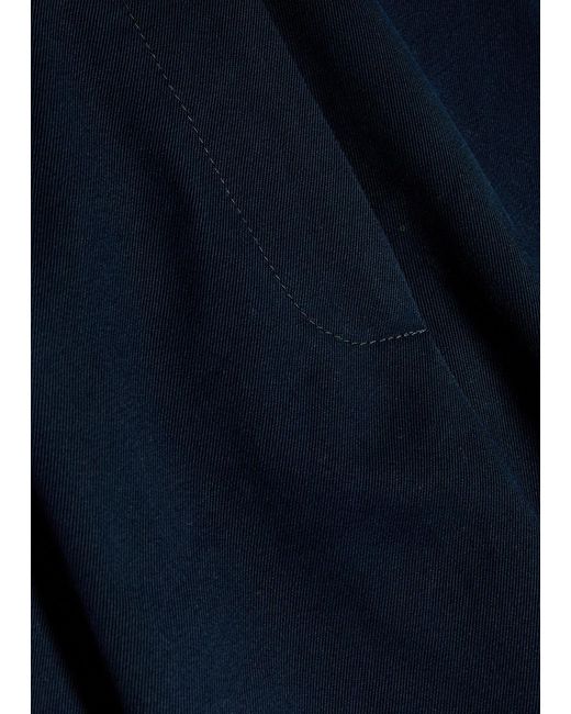 Studio Nicholson Blue Peached Wide-Leg Cotton-Twill Trousers