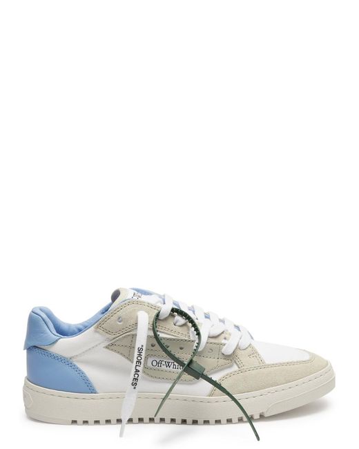 Off-White c/o Virgil Abloh White 5.0 Off Court Panelled Canvas Sneakers