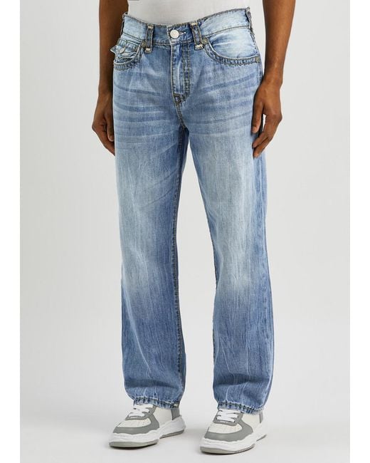 True Religion Blue Bobby Super T Straight-leg Jeans for men