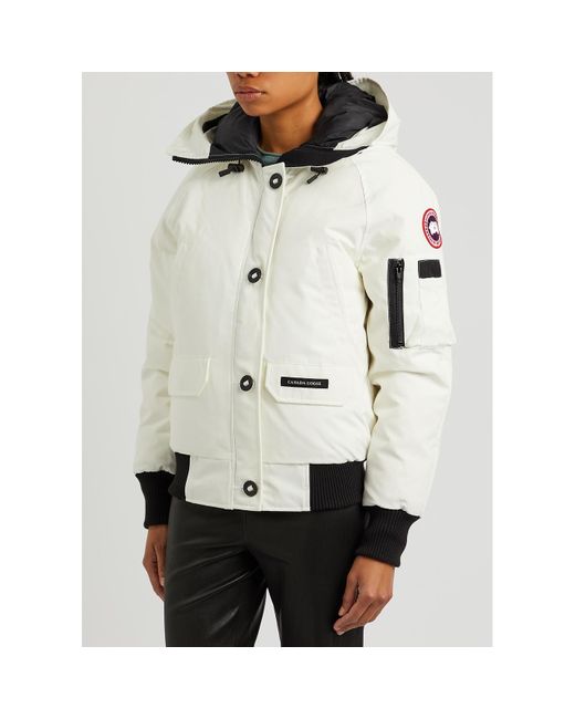 Canada Goose White Chilliwack Hooded Arctic-Tech Jacket, , Jacket, Coat