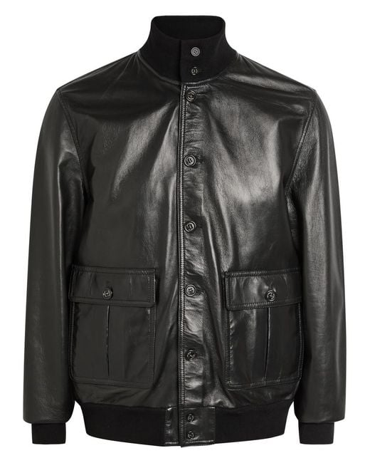 Valstar Black Ino Leather Jacket for men