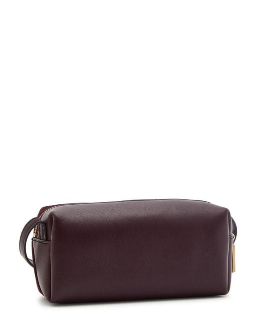 Khaite Purple Kye Mini Suede And Leather Cross-Body Bag