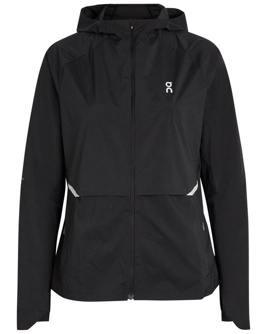 On Shoes Black Core Hooded Shell Jacket