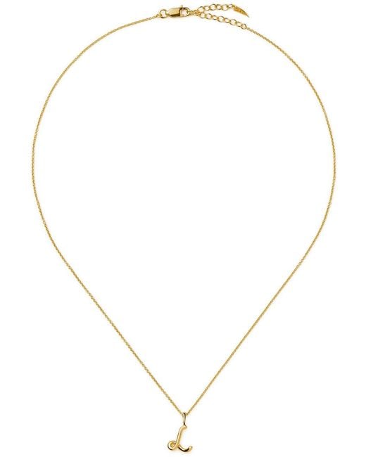 Missoma Metallic Initial L Mini 18Kt Vermeil Necklace
