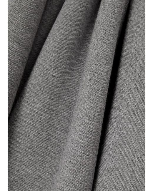 J.W. Anderson Gray Asymmetric Piqué Cotton Mini Polo Dress