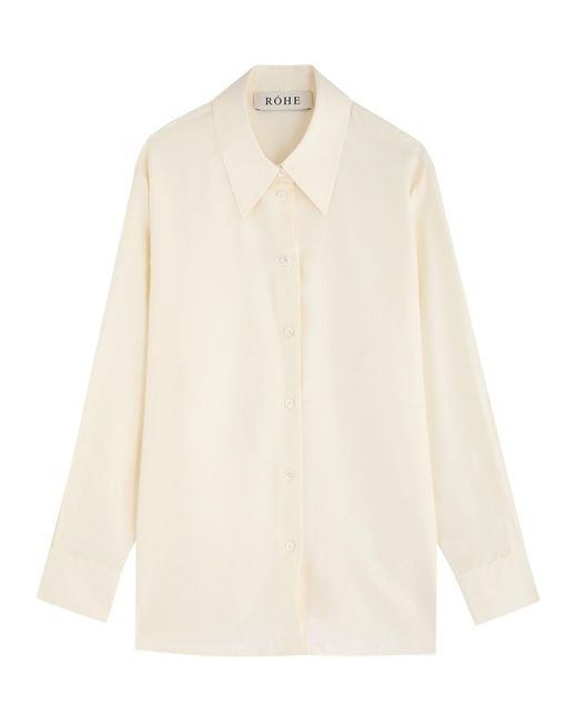 Rohe White Washed Silk Shirt