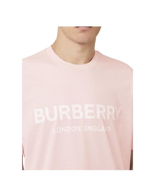 Burberry Logo Print Cotton T-shirt in 