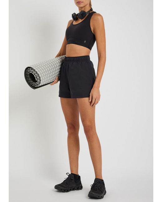 On Shoes Black Train Stretch-Nyl Bra Top